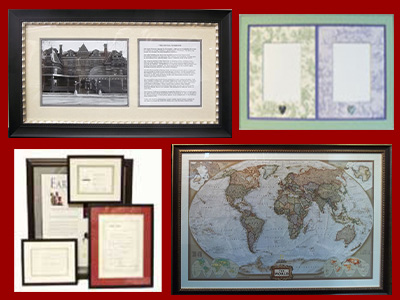 Custom Framing For Letters Documents And Maps