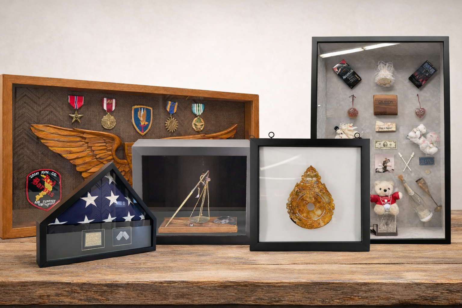 Custom shadow boxes framing examples and ideas
