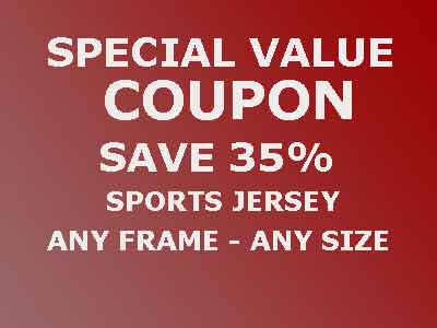 Save 35% On Custom Framed Sports Jerseys