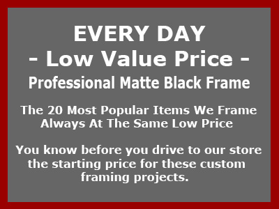 Professional value priced custom picture framing