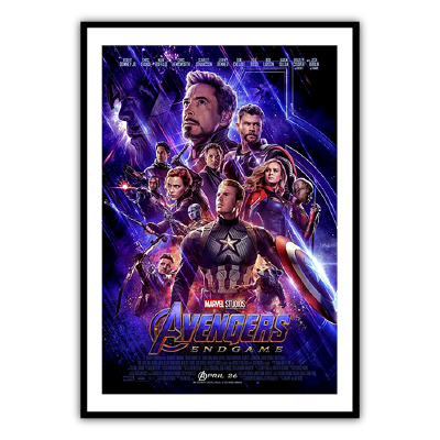 Custom Framed Avengers Poster