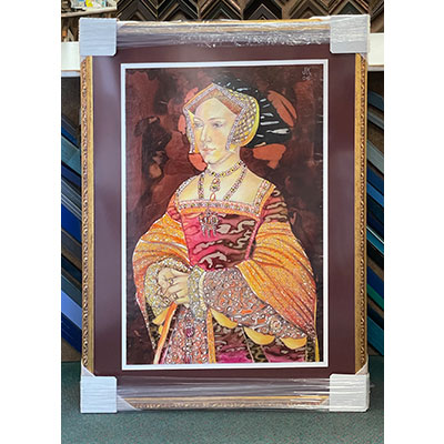 Custom Frame of Medieval Portrait 