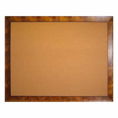 Custom Wooden-Framed Cork Bulletin Board