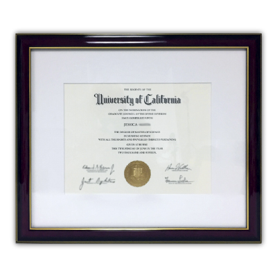 Framed University of California, Irvine Diploma