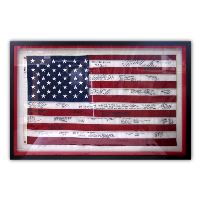 Custom Framed Signed Flag