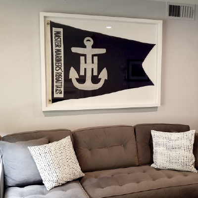 Framed Master Mariners' Regatta Flag