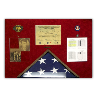 Custom Framed Military Memorabilia
