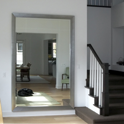 Custom Silver Framed Mirror