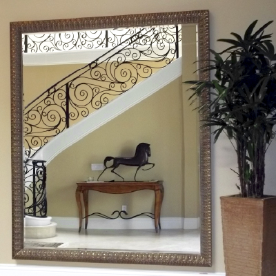 Gold Framed Hallway Mirror