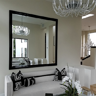 Custom Framed Living Room Mirror