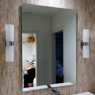 Frameless Bathroom Floating Mirror