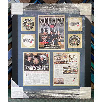 Custom Framing of Newspaper clippings 