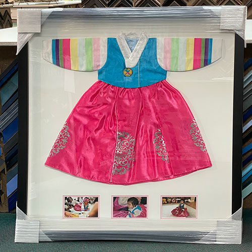 Shadow Box of Traditional Korean Clothing 