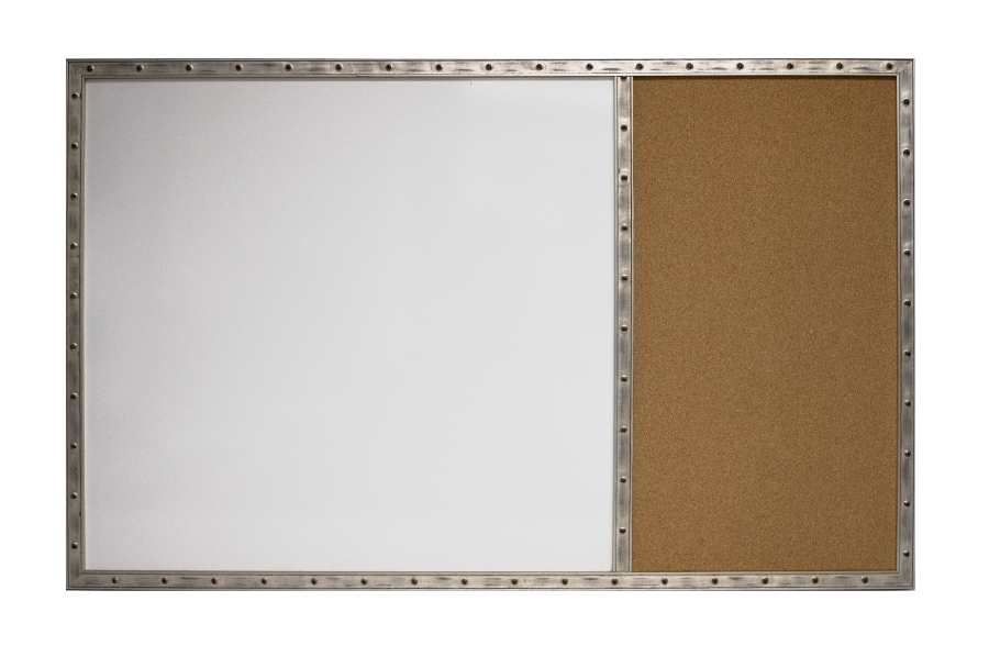 Matte black dry erase board with low-glare finish