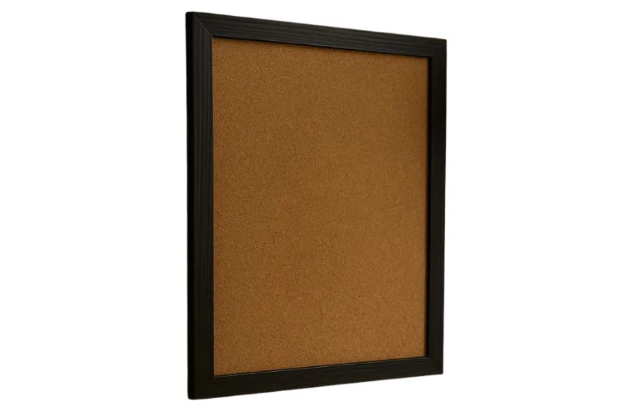 Magnetic dry erase board with satin silver aluminum frame
