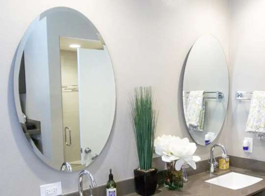 Custom frameless mirrors