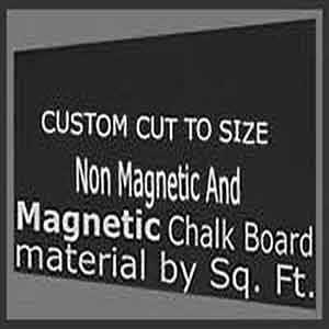 Frameless chalkboard material cut to your size - magnetic or non magnetic up to 5 feet x 16 feet