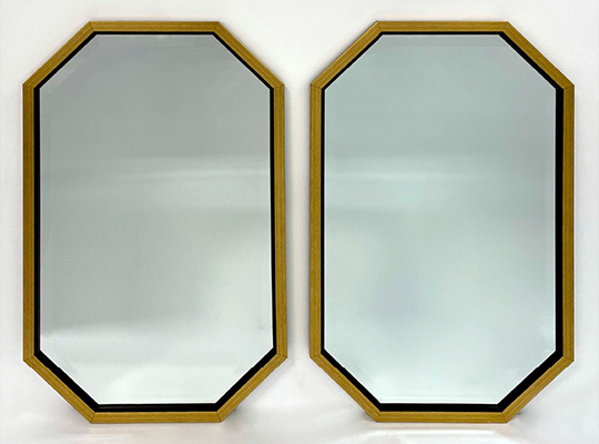 Octagon mirrors and Hexagon Mirrors Made With Any Frame And Made In Any Size