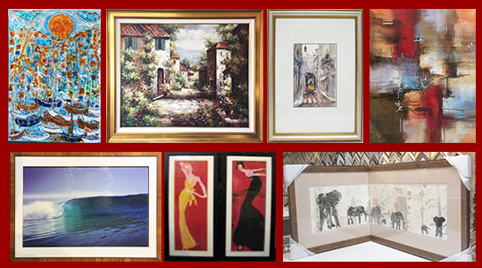 We frame art - any style - giclee, oil painting, water color, lithograph, serigraph and mixed media, 
         print and posters, photographs and more.