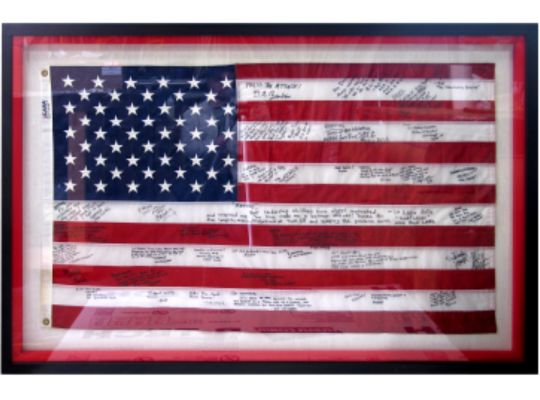 Custom Flag Framing