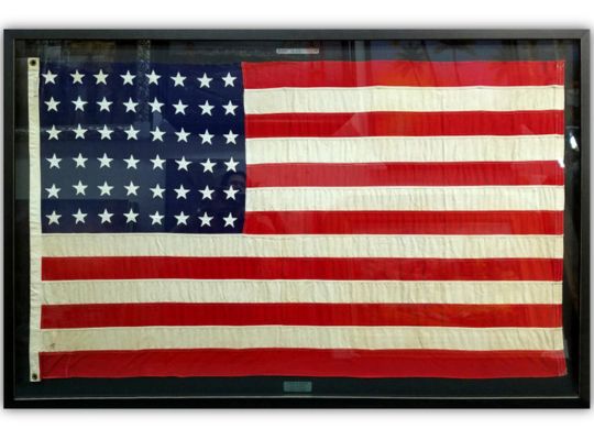 Custom Flag Framing