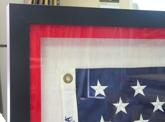 Custom Flag Framing