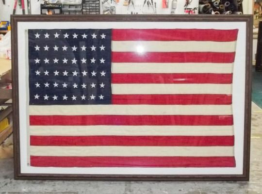 Custom Flag Framing