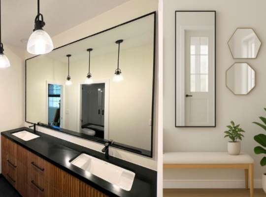 Custom frameless mirrors
