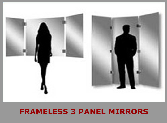 custom 3 panel mirrors