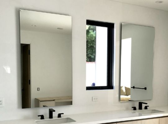 custom frameless mirrors
