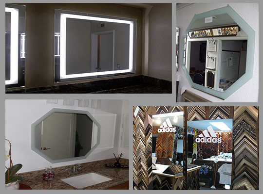 Custom Frosted edge Mirrors