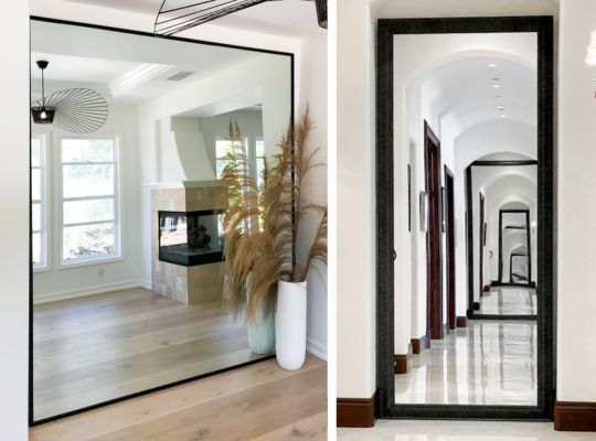 custom leaning mirrors - dressing any size