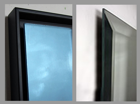 custom floating mirrors