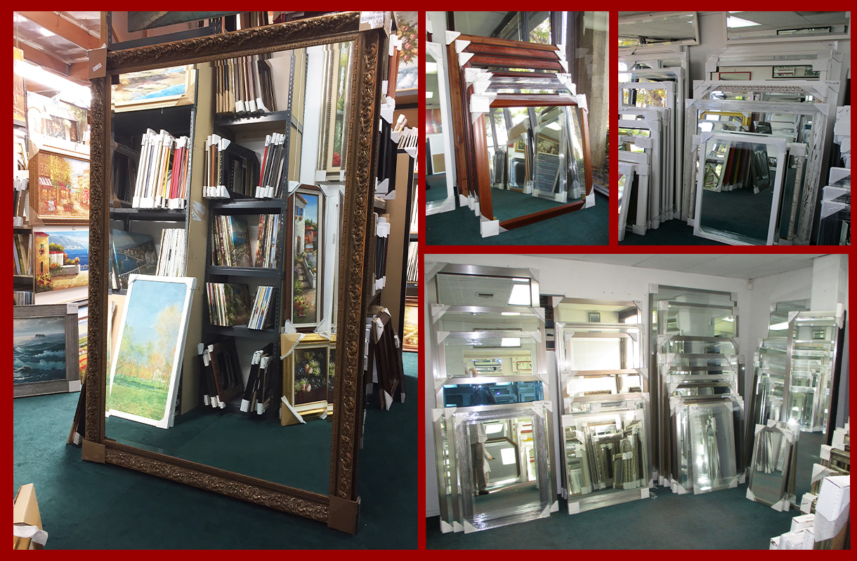 Floor stock mirrors any size
